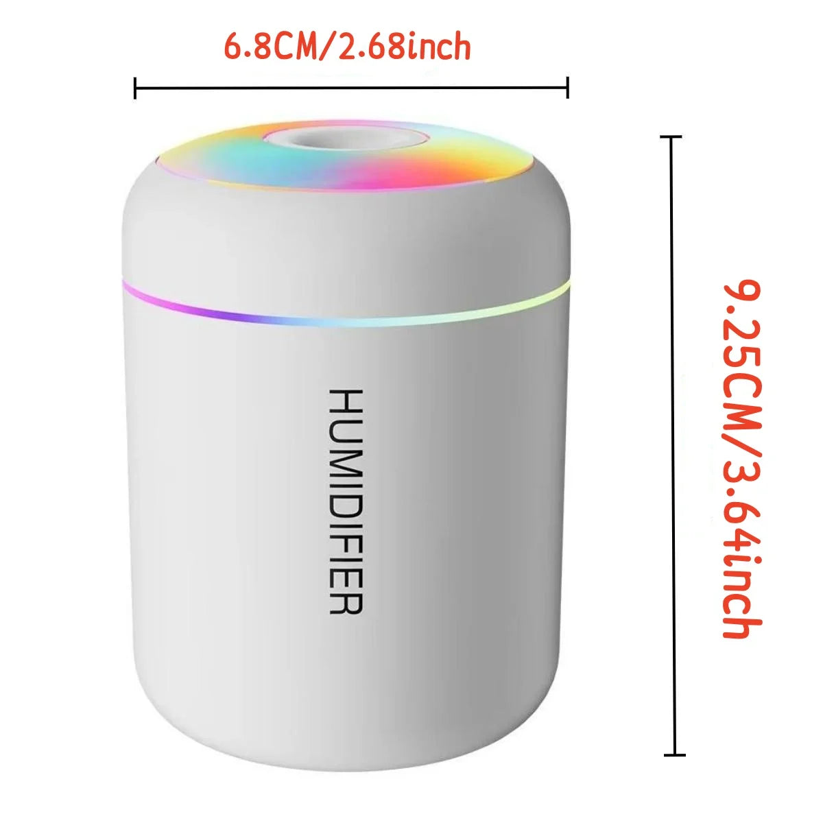 180ML Mini Air Humidifier USB Aroma Diffuser with LED Light