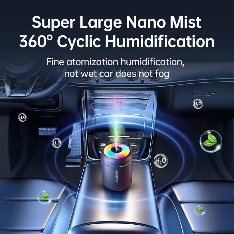 180ML Mini Air Humidifier USB Aroma Diffuser with LED Light