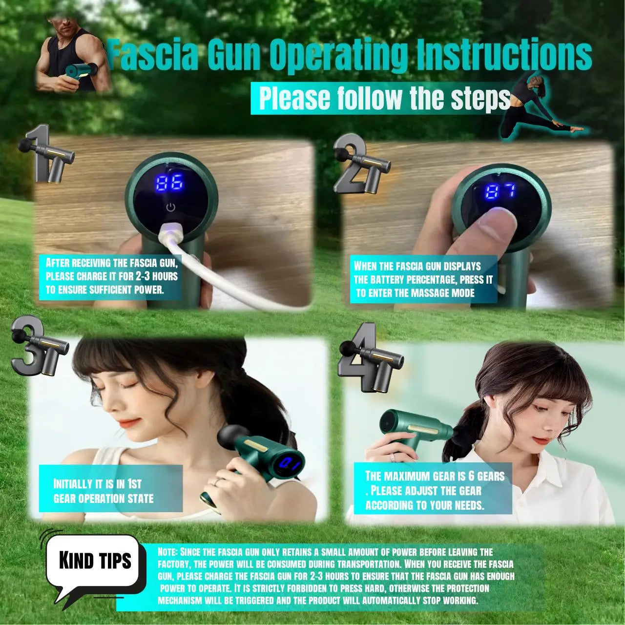 Mini Muscle Massage Gun – Portable Deep Percussion Massager