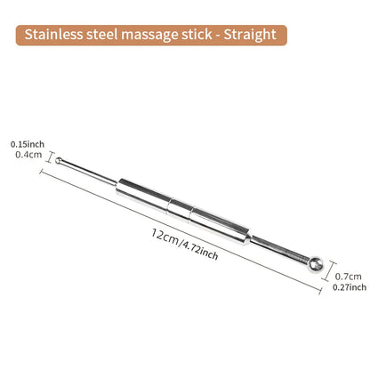Stainless Steel Acupuncture Stick – Double-Ended Acupoint Massager