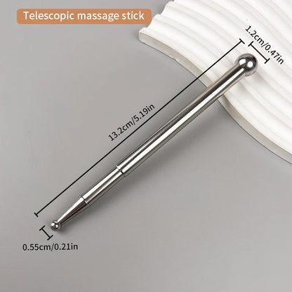 Stainless Steel Acupuncture Stick – Double-Ended Acupoint Massager