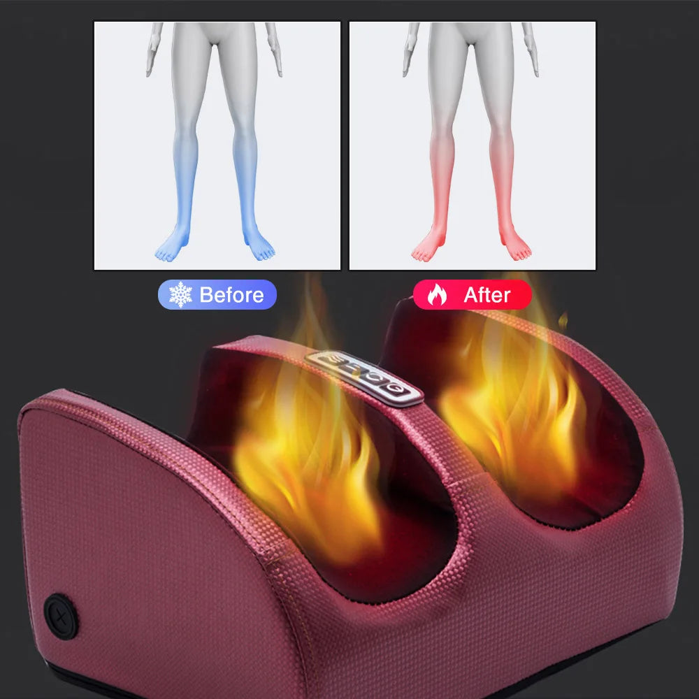 Electric Foot Massager – Heating Therapy & Deep Shiatsu Relief
