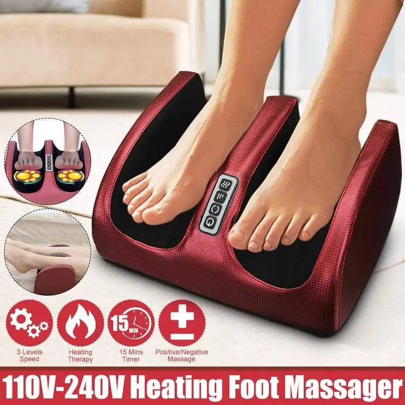 Electric Foot Massager – Heating Therapy & Deep Shiatsu Relief