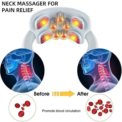 Smart Neck Massage – Magnetic Pulse Pain Relief