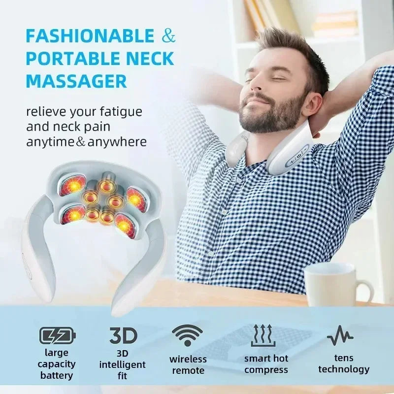 Smart Neck Massage – Magnetic Pulse Pain Relief