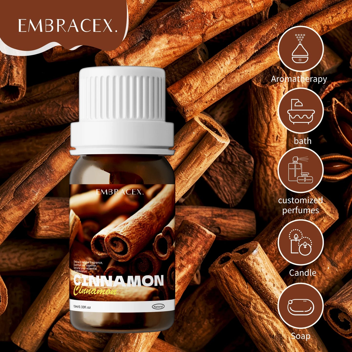 10ml Cinnamon Essential Oil – 100% Natural